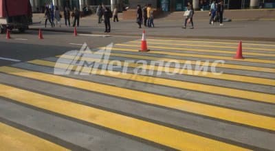 Нанесение дорожной разметки